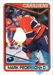1990-91 O-Pee-Chee Canadiens #82 Mark Pederson RC